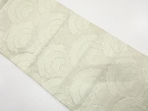 アンティーク　雪輪青海波模様織り出し袋帯（材料）